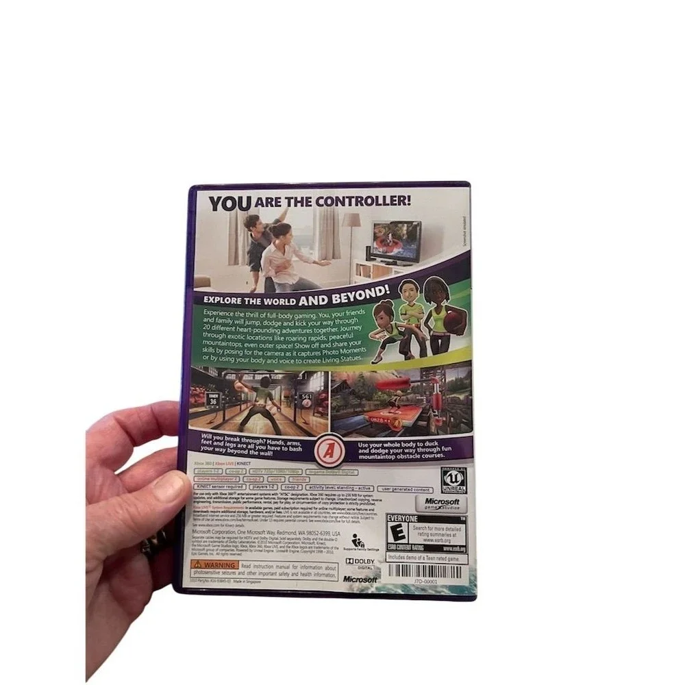 Kinect Adventures!‎ Xbox 360 Game Interactive Multiplayer Adventure